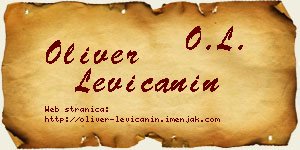 Oliver Levičanin vizit kartica